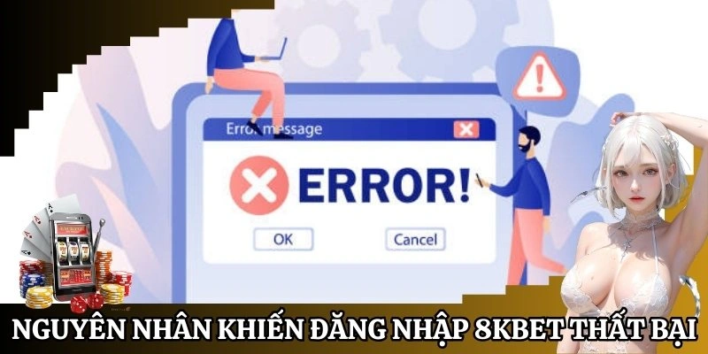 Nguyên nhân khiến đăng nhập 8KBet thất bại