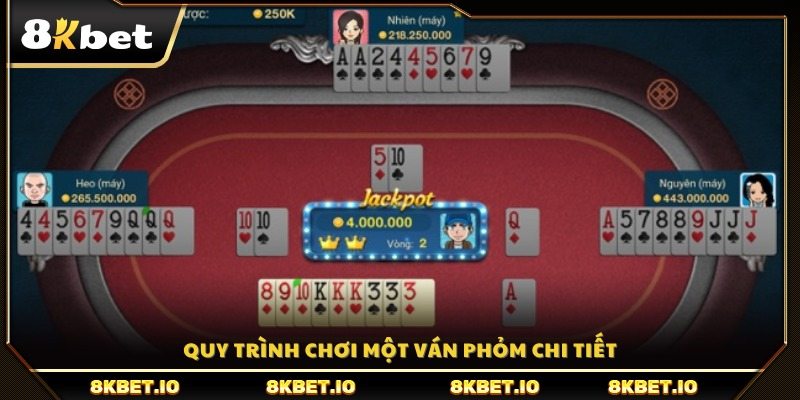 Các bước thực hiện để chơi một ván chơi